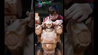 Carving: Armored Core VI - out of Wood #armoredcore #armoredcorevi #firesofrubicon #woodcarving