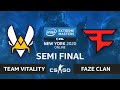 CS:GO - Team Vitality vs. FaZe Clan [Mirage] Map 1 - IEM New York 2020 - Semi Final - EU