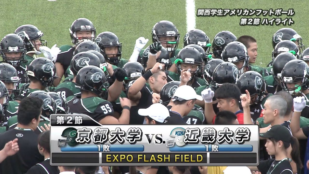 関西学生アメリカンフットボールハイライト2019年秋Div.1 第2節 - YouTube