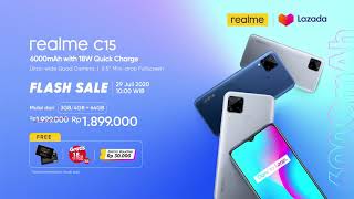 Flash Sale 29 Juli, 10:00 WIB Mulai dari Rp 1.899.000 | realme C15 #6000mAhPowerNonstop
