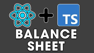 React Typescript 2023 - 23. Balance Sheet