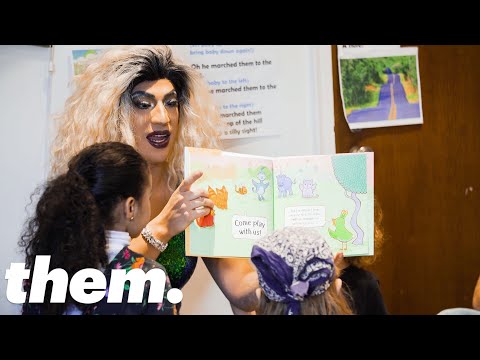 The Drag Queens Reading To Kids in Libraries | them.