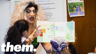 The Drag Queens Reading To Kids in Libraries | them.