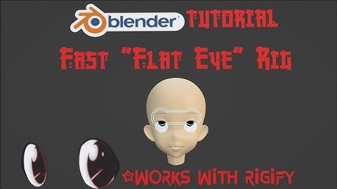Blender Tutorial - Flat/2D Eye Rig - Quick and Easy