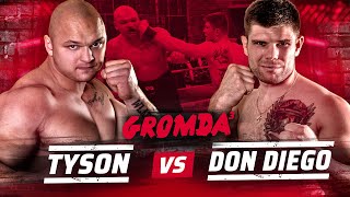 GROMDA 3: TYSON vs Mateusz DON DIEGO Kubiszyn. CAŁA WALKA I Historyczne starcie na gołe pięści!