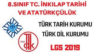 Lgs 2019 Türk Tari̇h Kurumu - Türk Di̇l Kurumu