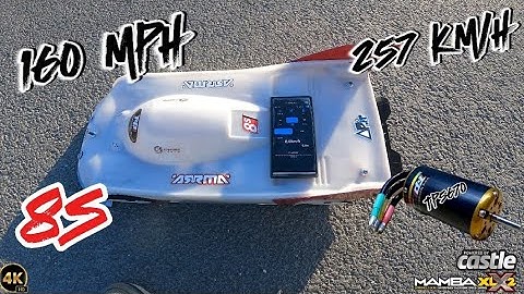 Arrma Limitless GT 8s tp5670 speedrun test 257km/h  == 160 mph