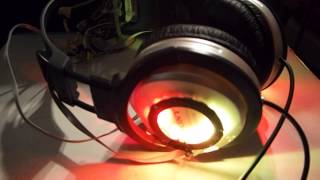 Adafruit NeoPixel Ring Headphones test
