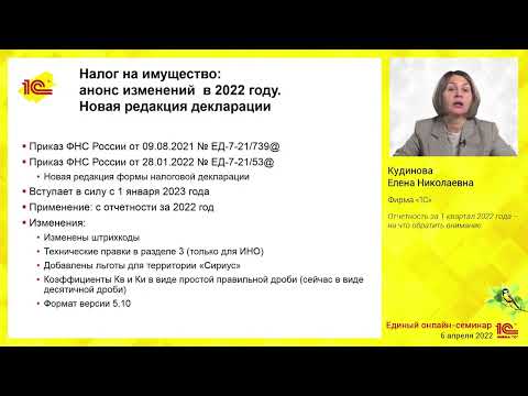 Отчетность за 1 квартал 2022 года – на что обратить внимание.