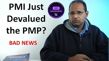 PMI Just Devalued the PMP? Very Bad News
