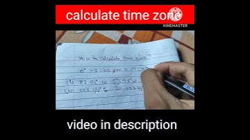 find a time on longitude, time zone calculation, greenwich time zone calculation, longitude#shorts