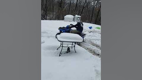 Polaris 110 snow riding