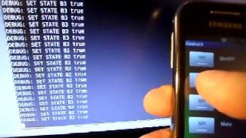 Android application controls IR remote emulator connected to Raspberry Pi