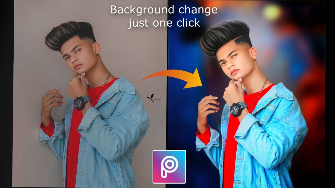 Just 3 Step PicsArt Photo Editing How To Change Background Of Photo