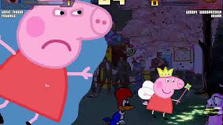 Mugen - Sonic Mania And Courage Vs Peppa Pig And Woody Woodpecker