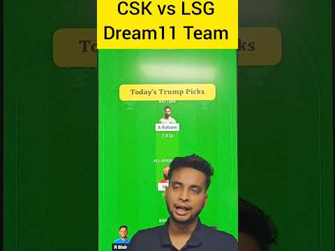 CSK vs LSG Dream11 Team Prediction | Chennai vs Lucknow Dream11 Team Prediction