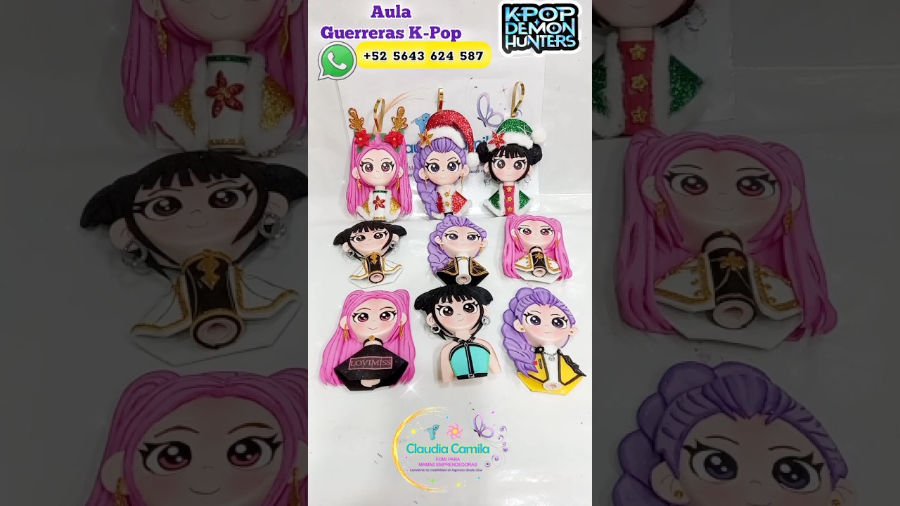 Aula Guerreras K-Pop en Fomi | Moldes + Video Paso a Paso.