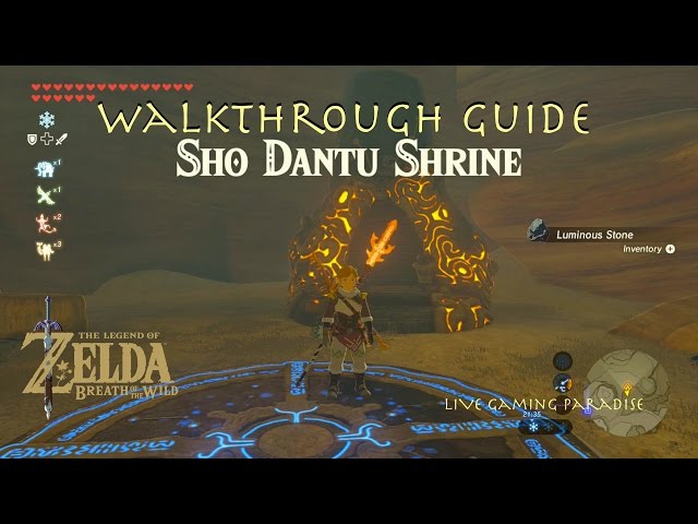 Sho Dantu Shrine - The Legend of Zelda: Breath of the Wild Guide - IGN