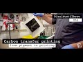 Carbon transfer printing from pigment to printing
