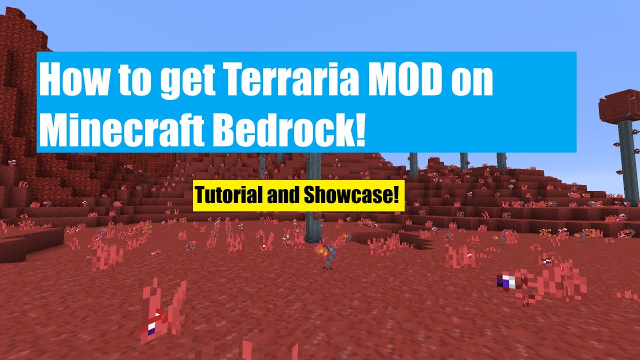 HOW TO GET TERRARIA MOD ON MINECRAFT BEDROCK! (XBOX, PS4 & Windows 10) -  YouTube