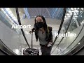 Airport routine  seoul to new york city 