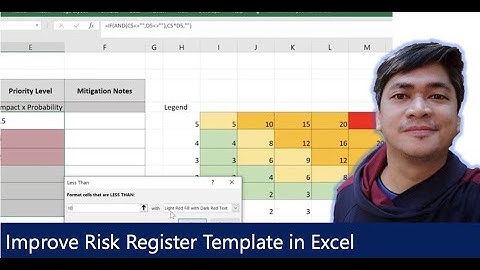Risk Register Template using MS Excel