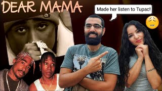 FIRST TIME SHE LISTENS TO TUPAC! PRICELESS REACTION!! | 2pac - Dear Mama