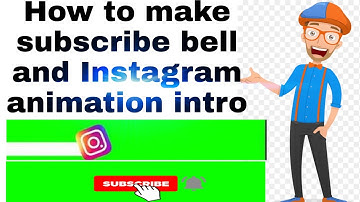 How to make subscribe and Instagram bell animation intro (only 5 min)