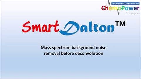 Mass spectrum background noise removal before deconvolution