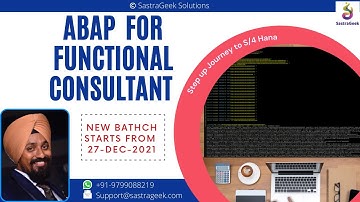 ABAP for functional consultant