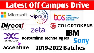 Top 10 off campus drive |2019-2022 | Off campus drive | TCS | WILP| Software engineer| HCL| JOBS