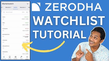 Zerodha में Watchlist कैसे बनाएं? | How to Make a Watchlist Zerodha Kite?