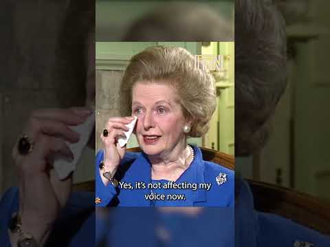 Margaret Thatcher Breaks Down In Tears