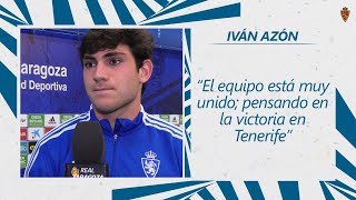 Declaraciones de Iván Azón | 1/4/2022 | Real Zaragoza
