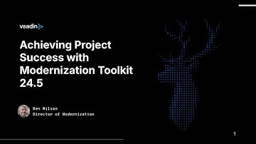 Webinar: Achieving project success with application modernization tools