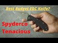 Spyderco Tenacious EDC Pocket Knife Review!!! Best Budget Knife?