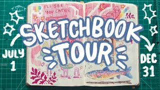 sketchbook tour 2023 ❁ 6 months of drawing!
