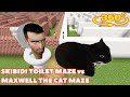 SKIBIDI TOILET MAZE vs MAXWELL CAT MAZE in Minecraft 360°!