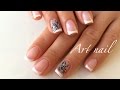 Французский Маникюр.  Стрекоза на ногтях. Nail Art Designs