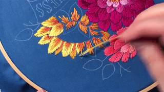 Thread Painting With The Long and Short Stitch - Hand Embroidery Tutorial