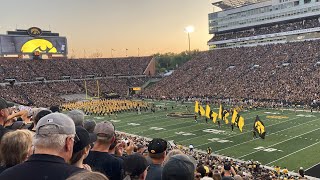 Iowa Hawkeyes football entrance @ Kinnick Stadium vs Michigan State Spartans ~ September 30, 2023