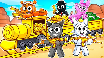 Making the Train into A BANK In Dead Rails With My Sprunki Friends...