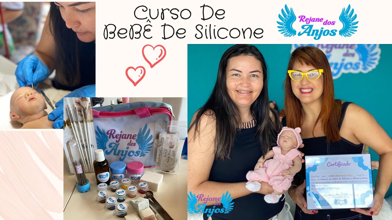 Curso Reborn vinil e silicone sólido