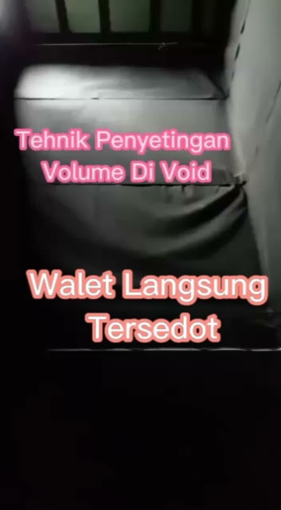 Begini Tehnik Penyetingan di Void yang Benar, walet Langsung Tersedot