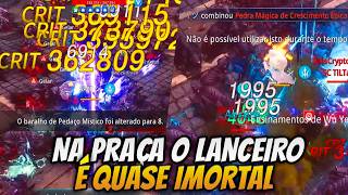 NA PRAÇA O LANCEIRO É QUASE IMORTAL, PRECISA ENTRAR UMA PT PRA PARAR | MIR4