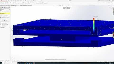 Nonlinear contact simulation SolidWorks