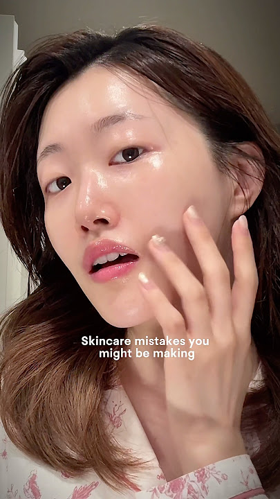 3 skincare mistakes that keep you from glass skin☠️
