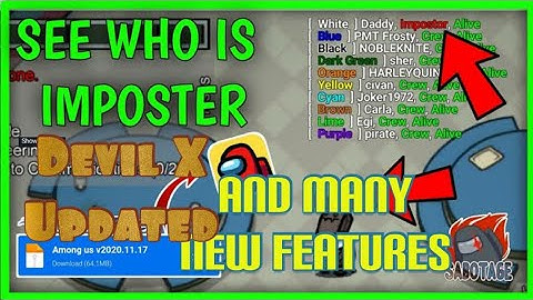 Among us mod menu Devil X Updated // Empire Gaming //