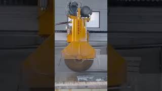 Customer&#39;s stone cutting machine cuts for the first time