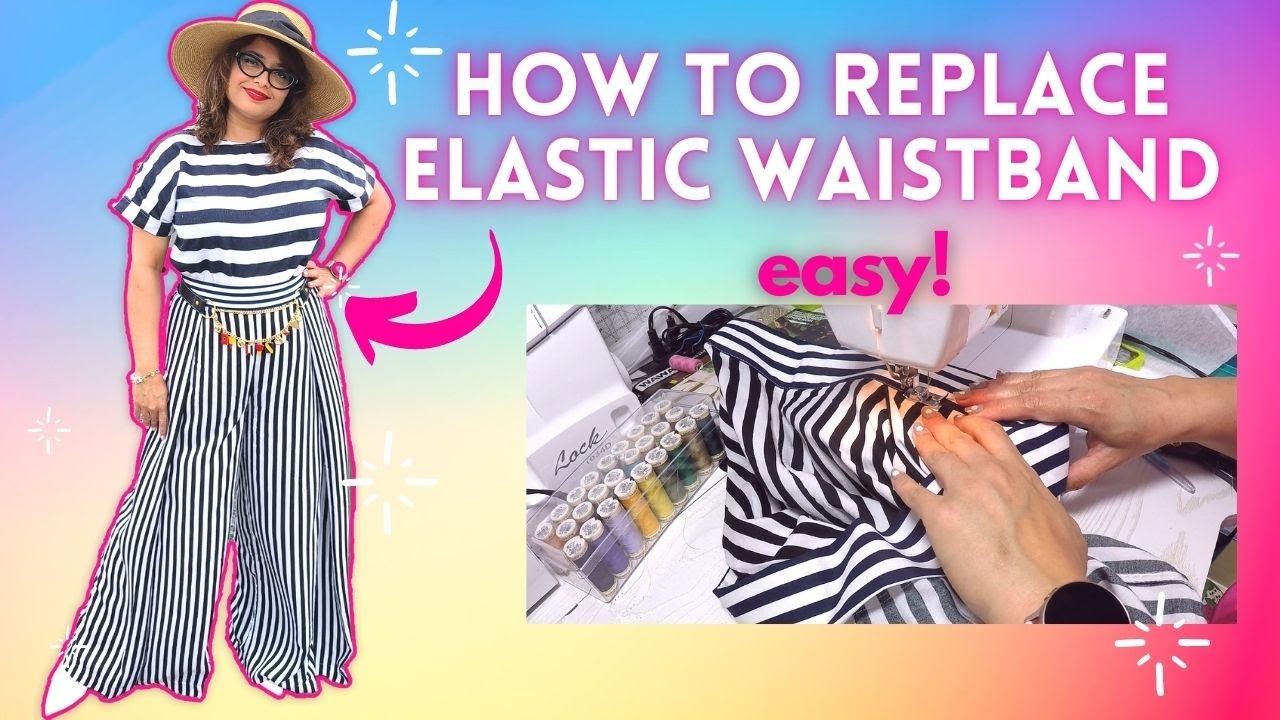 How to replace trousers waistband | How to alter your pant waist | Make ...